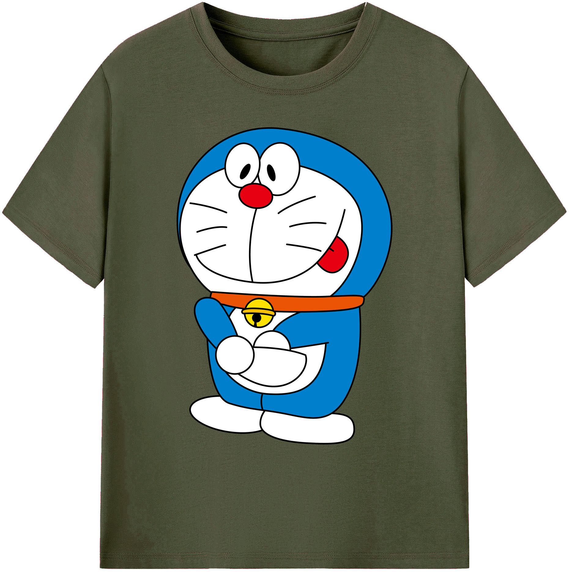 （画像用） ドラえもん Doraemon 綿100％ メンズ半袖Tシャツ｜肌触りやわらか＆通気性